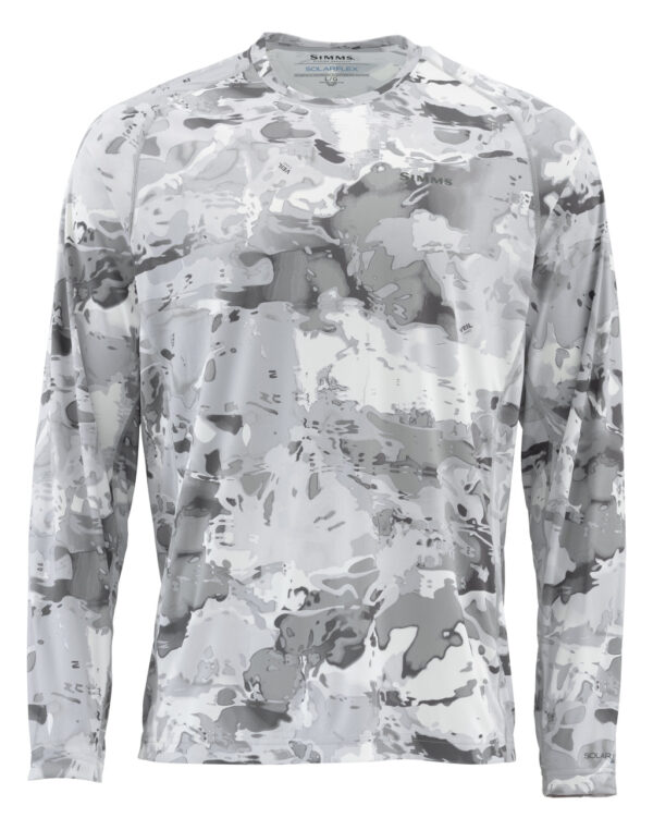 Simms Solarflex Crewneck - Cloud Camo Grey