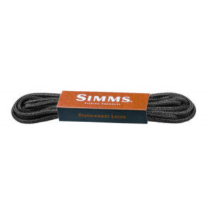 Simms snørebånd - Black 188 cm.