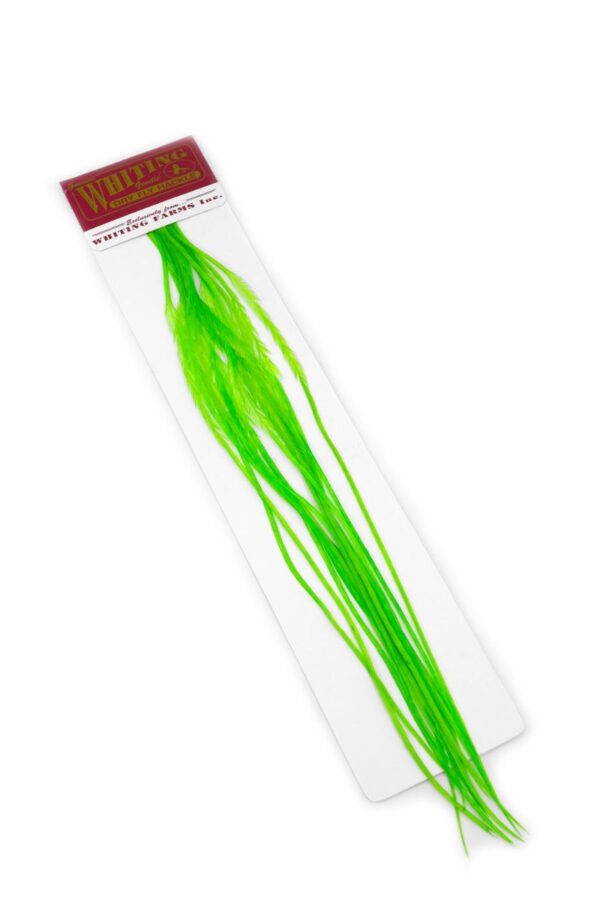 Whiting 100 Pack - Fluo Chartreuse Perfect til flatwing tobis