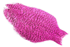 Whiting American Rooster Cape - Grizzly Hot Pink