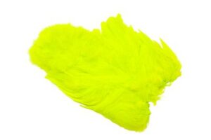 Whiting Rooster Softhackle W Chickabou SH/C - White dyed Fl. Yellow Chartreuse