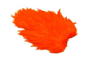 Whiting Rooster Softhackle W Chickabou SH/C White dyed Orange