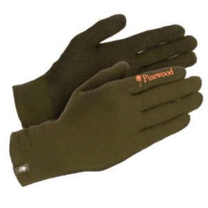 Pinewood Hunters Liner Stretch Glove Mossgreen/D.Brown