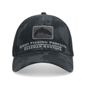 Simms Trout Icon Trucker Regiment Camo Carbon Cap