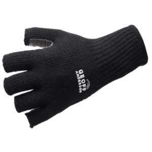 Geoff Anderson Merino Fingerless Wool Glove Black