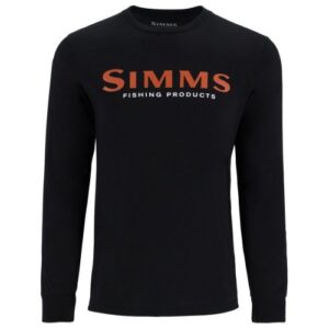 Simms Logo LS T-shirt Jet Black