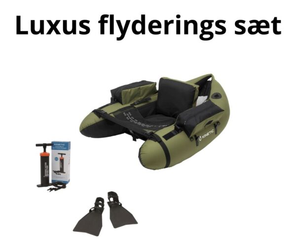 Kinetic Luxus Hunter Flyderings set med finner- 2 Pumper