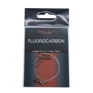 Roy Fishers Fluorocarbon Med Svirvel Og Karabinhage 0,28mm - Fluorocarbon