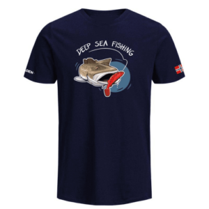 Fladen Hungry Cod T-Shirt Blå