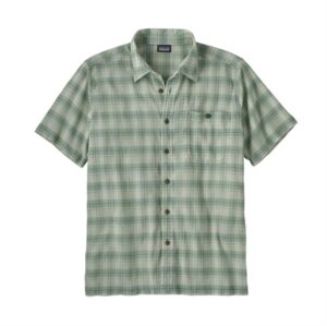 Patagonia Mens A/C Shirt, Breezy Plaid / Early Teal
