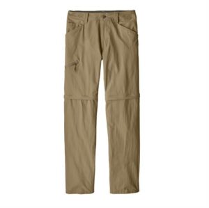 Patagonia Mens Quandary Convertible Pants, Classic Tan