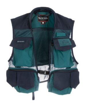 Simms Tributary Fiskevest Deep sea Green M