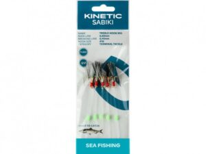 Kinetic Sabiki Trebelhook Sildeforfang Trebel hook #10 Black Flash