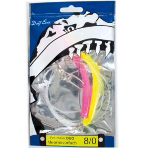 Team Deep Sea Pro Makk Duo 4/0 Gul/pink - Torskeforfang