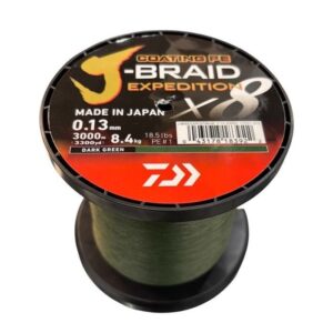 Daiwa J-Braid Expedition X8 Dark Green 3000m