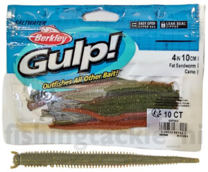 GULP FAT Sandworm Camo 10cm