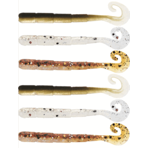 Westin Ned Worm Curl 5cm 0,5gr Clear Water Mix 23 6pcs