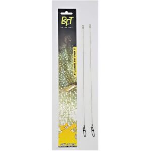 BFT Stainless Stiff Leader 12' 2-pak