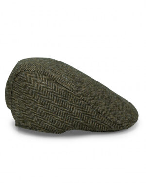 Herringbone Waterproof Tweed Cap - M
