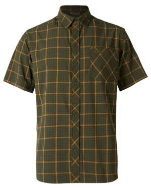 Pinewood Ourdoor S/S Herre Skjorte Green XXL