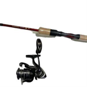 Fiskesæt - Daiwa Samurai V2 og Daiwa Ninja BS med fletline, 7 fod - 5-25 g
