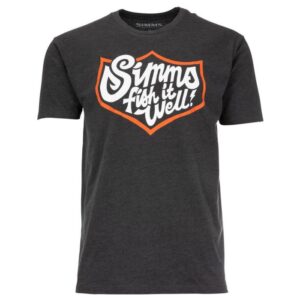 Simms Fish it Well Badge T-shirt Charcoal Heather