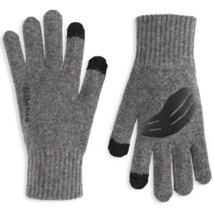 Simms Wool Full Finger Handske Steel