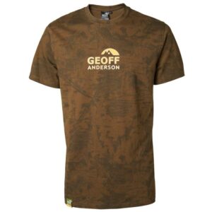 Geoff Anderson Organic Tee Orange Chest Leaf