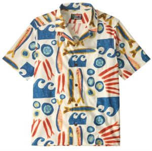 Patagonia Mens Tidal Threads Camp Shirt, Sardines / Natural